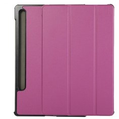 Чехол-обложка MyPads для Samsung Galaxy Tab S7 plus 12.4 SM-T970 / T975 (2020) Il Sottile тонкий умный кожаный на пластиковой основе с трансформацией в подставку фиолетовый