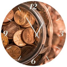 SvS Настенные часы SvS 3501933 Мелочь в банке СВС