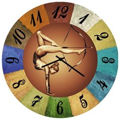 SvS Настенные часы SvS 3002116 Выстрел из лука ногами СВС