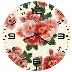 SvS Настенные часы SvS 3502456 Красивые цветы СВС