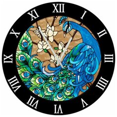 SvS Настенные часы SvS 3502830 Узор жар птица СВС