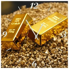 SvS Настенные часы SvS 3501906 Два слитка Gold СВС