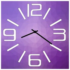 SvS Настенные часы SvS 3501801 Фиолетовые СВС