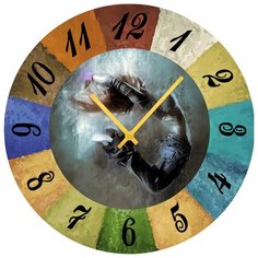 SvS Настенные часы SvS 3002114 Летящая девушка СВС