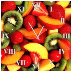 SvS Настенные часы SvS 4002084 Kitchen Нарезанные фрукты СВС