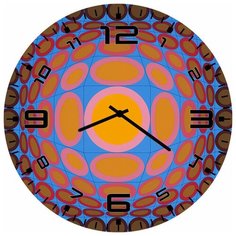 SvS Настенные часы SvS 3002441 Круги в абстракции СВС