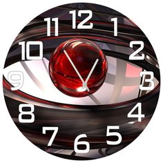 SvS Настенные часы SvS 3001631 Красная сфера СВС