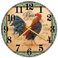 SvS Настенные часы SvS 3501038 Vintage Парижский петух СВС