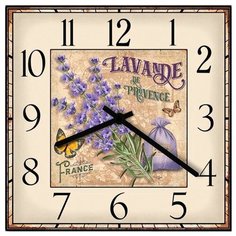 SvS Настенные часы SvS 3001076 Flowers Лаванда СВС