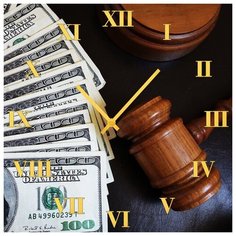 SvS Настенные часы SvS 3001892 Суд да деньги СВС