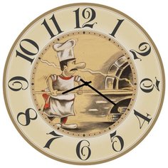 SvS Настенные часы SvS 3002157 Kitchen Повар у печи СВС