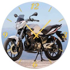 SvS Настенные часы SvS 3001829 Мотоцикл на холме СВС