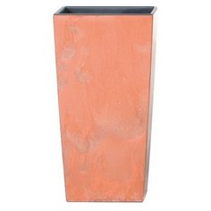 Кашпо для цветов Prosperplast Urbi Square Effect 91,5+37л, терракотовый