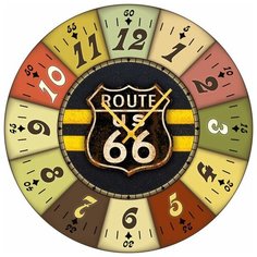 SvS Настенные часы SvS 4002384 Route US 66 СВС
