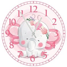 SvS Настенные часы SvS 3001224 Kids Грустный слоник СВС