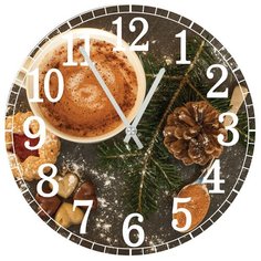 SvS Настенные часы SvS 3501314 Kitchen Арт капучино СВС