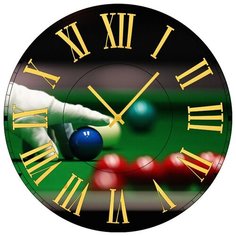 SvS Настенные часы SvS 3501623 Игра в бильярд СВС
