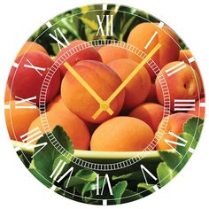 SvS Настенные часы SvS 3001283 Kitchen Спелые абрикосы СВС