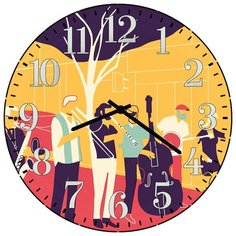SvS Настенные часы SvS 3501757 Уличные музыканты СВС