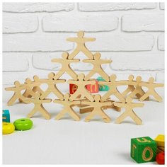 Альтаир Развивающая игрушка Балансир «Физкультурники», 21 элемент, размер человечка: 7,5 × 7.5 см Altair