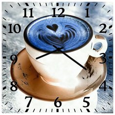 SvS Настенные часы SvS 3001710 Kitchen Чашка капучино абстракция СВС