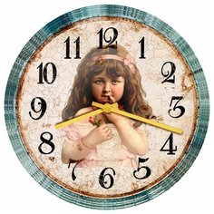 SvS Настенные часы SvS 3501085 Kids Застенчивая кукла СВС