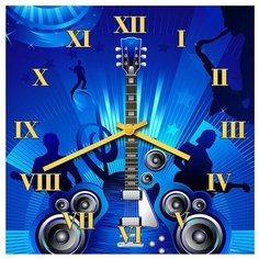 SvS Настенные часы SvS 3001579 Гитара и колонки СВС