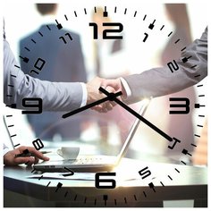 SvS Настенные часы SvS 4002419 Деловое рукопожатие СВС