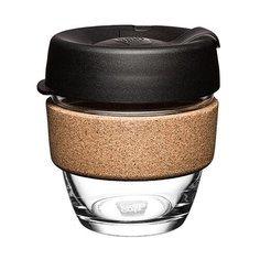 Кружка с крышкой brew cork s 227 мл для кофе с собой многоразовая, black Keep Cup