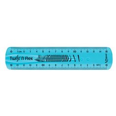 Линейка пластиковая 15 см, гибкая, MAPED (Франция) "Twistn Flex", тонированная, ассорти, подвес, 279110