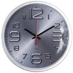Настенные часы Бюрократ WALLC-R82P серебристый (wallc-r82p30/silver)