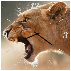 SvS Настенные часы SvS 3002094 Дикая кошка СВС