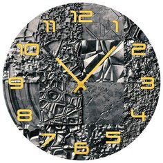 SvS Настенные часы SvS 4001807 Рельеф в серебре СВС