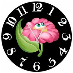 SvS Настенные часы SvS 3002645 Живой цветок СВС