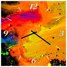 SvS Настенные часы SvS 3001793 Краски с пузырьками СВС