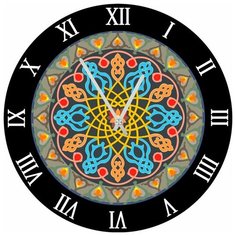 SvS Настенные часы SvS 4002827 Сердечки и узоры СВС