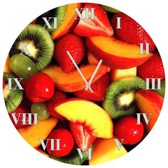 SvS Настенные часы SvS 4002085 Kitchen Нарезанные фрукты СВС
