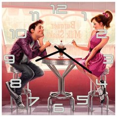 SvS Настенные часы SvS 4002505 Свидание с коктейлем СВС