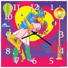 SvS Настенные часы SvS 4001760 Яркий поцелуй СВС