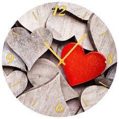 SvS Настенные часы SvS 4001897 Красный двухэтажный автобус СВС