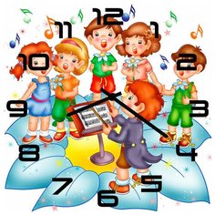 SvS Настенные часы SvS 3002627 Урок пения у детей СВС