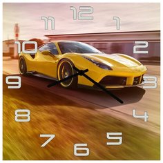 SvS Настенные часы SvS 4001964 Спорт авто в движении СВС