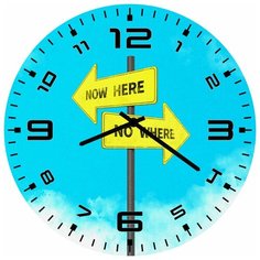 SvS Настенные часы SvS 3502437 Now Here No Where СВС