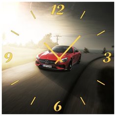 SvS Настенные часы SvS 4001958 Спорт авто на дороге СВС