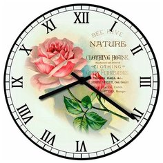 SvS Настенные часы SvS 3001035 Vintage Роза СВС