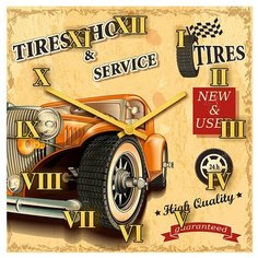 SvS Настенные часы SvS 3001592 Tires Shop Service СВС