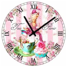 SvS Настенные часы SvS 4001052 Kids Принцесса с девочкой в чаше СВС