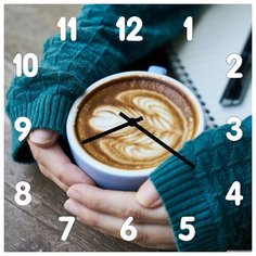 SvS Настенные часы SvS 3501714 Kitchen Капучино с теплотой СВС