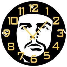 SvS Настенные часы SvS 4001605 Че Геварра на темном фоне СВС