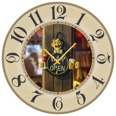 SvS Настенные часы SvS 3502165 Kitchen Бар открыт СВС
